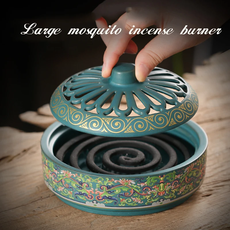 Бытовая Керамическая курильница SEMDO для помещений лоток комаров большая