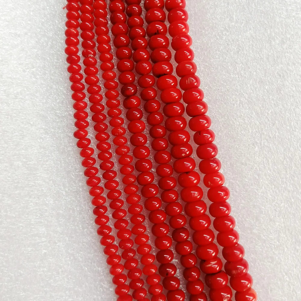 

Синтетические Коралловые бусины Abacus, красные коралловые разделительные бусины, «сделай сам», ювелирные аксессуары, бусины ручной работы, а...