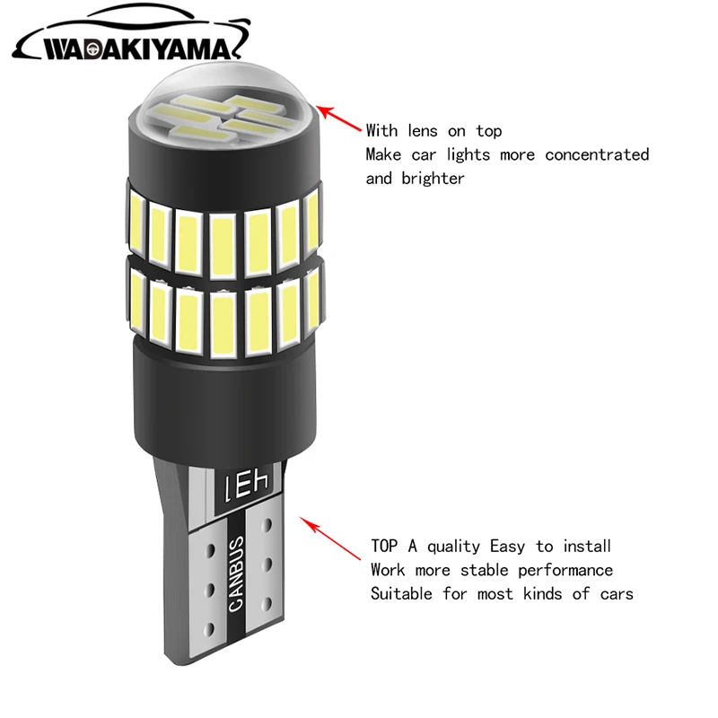 2шт светодиодный W5W T10 194 168 4014 36SMD фонарь для парковки авто Клинообразная лампа CANBUS