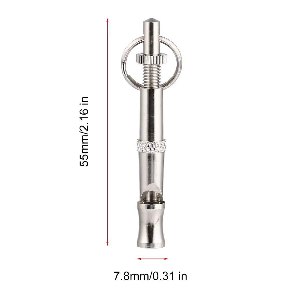 

Pet Dog Training Whistle Adjustable Frequency Training Whistle For Dog Puppy Dog Whistle Stainless Steel Whistle Key Chain
