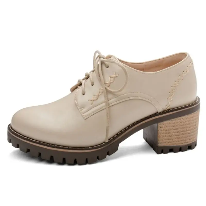 Туфли CoolCept женские на платформе и квадратном каблуке модная дизайнерская обувь с