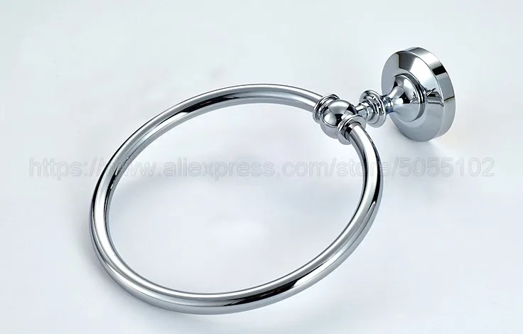 Полированный хромированный настенный держатель для полотенец банных аксессуары