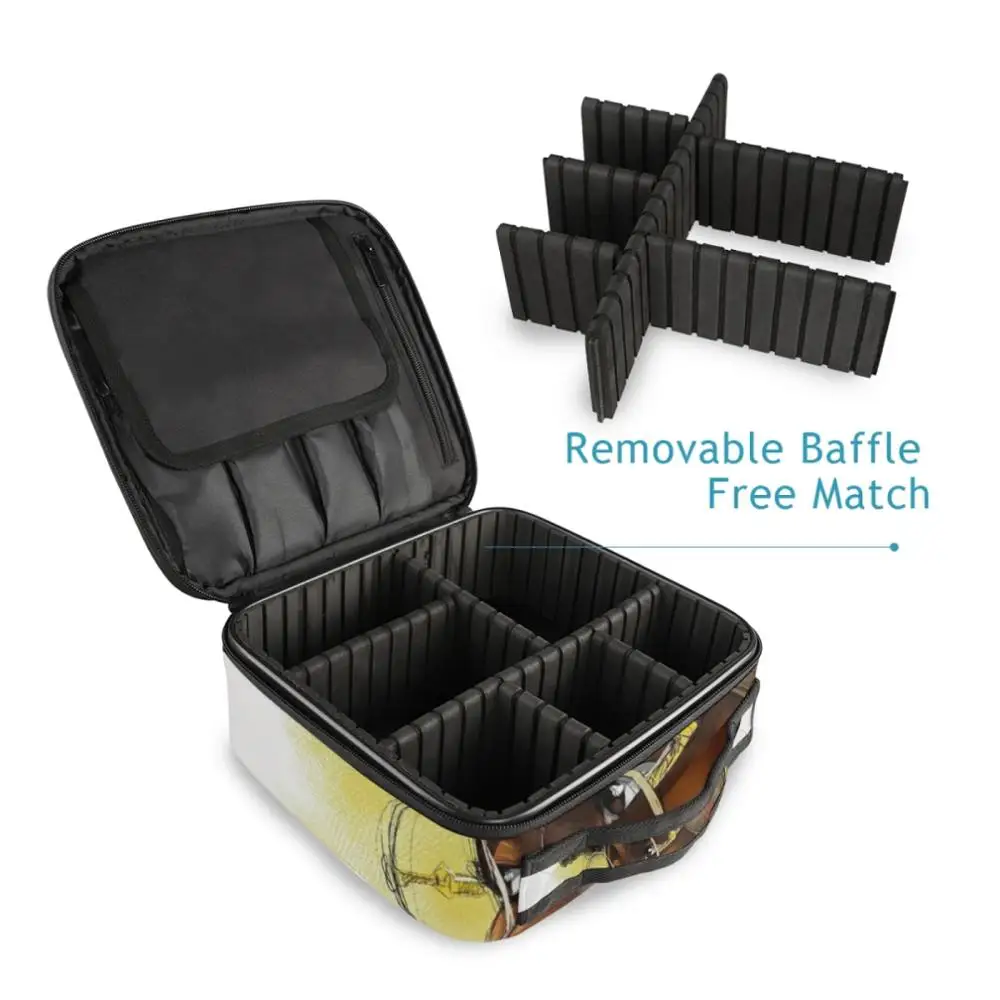 Модная простая косметичка афро девушки черная женская на молнии Женский