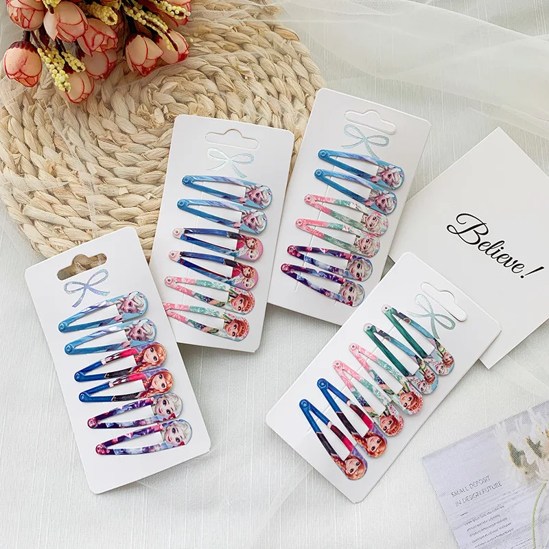 6 шт диснеевских мультфильмов детские заколки для волос с героинями мультфильма