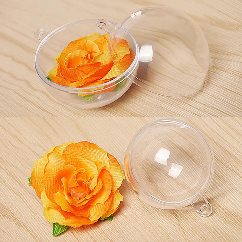 5 шт. прозрачные пластиковые рождественские шары|Декоративные шары| |