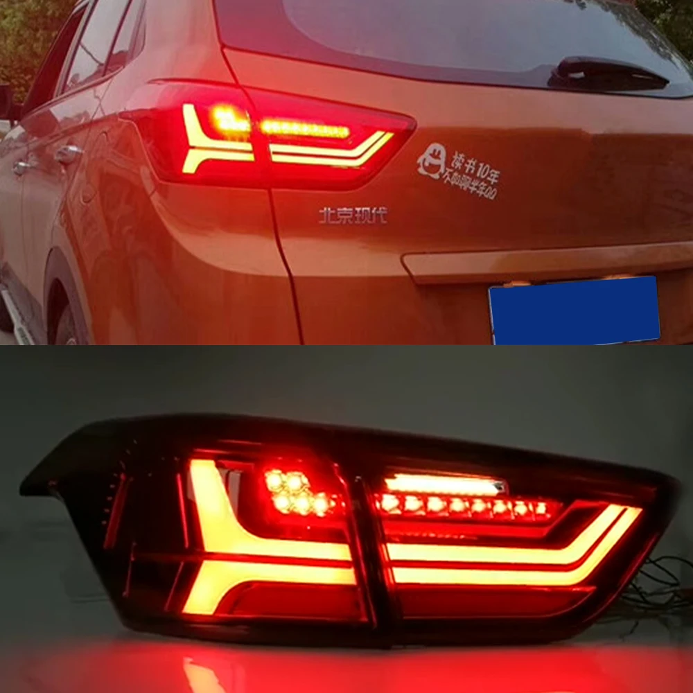Светодиодный льная светодиодная задняя фара для Hyundai IX25 Creta 2014 2018 задние фонари