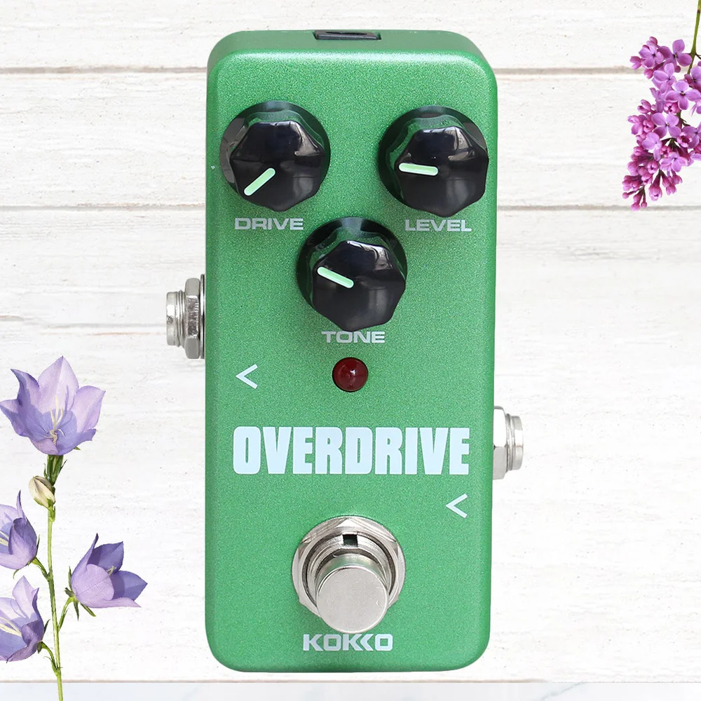 

Vintage Overdrive Guitar Effect Pedal Guitarra Overdrive Booster High-Power Tube Overload Guitar Stompbox (Green)