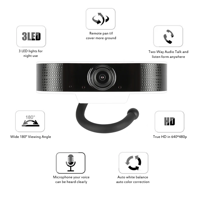 

1080P HD Webcam USB Camera Mini Computer Webcam 2MP Auto Focus Teaching Live Conference Noise Reduction Microphone Camera