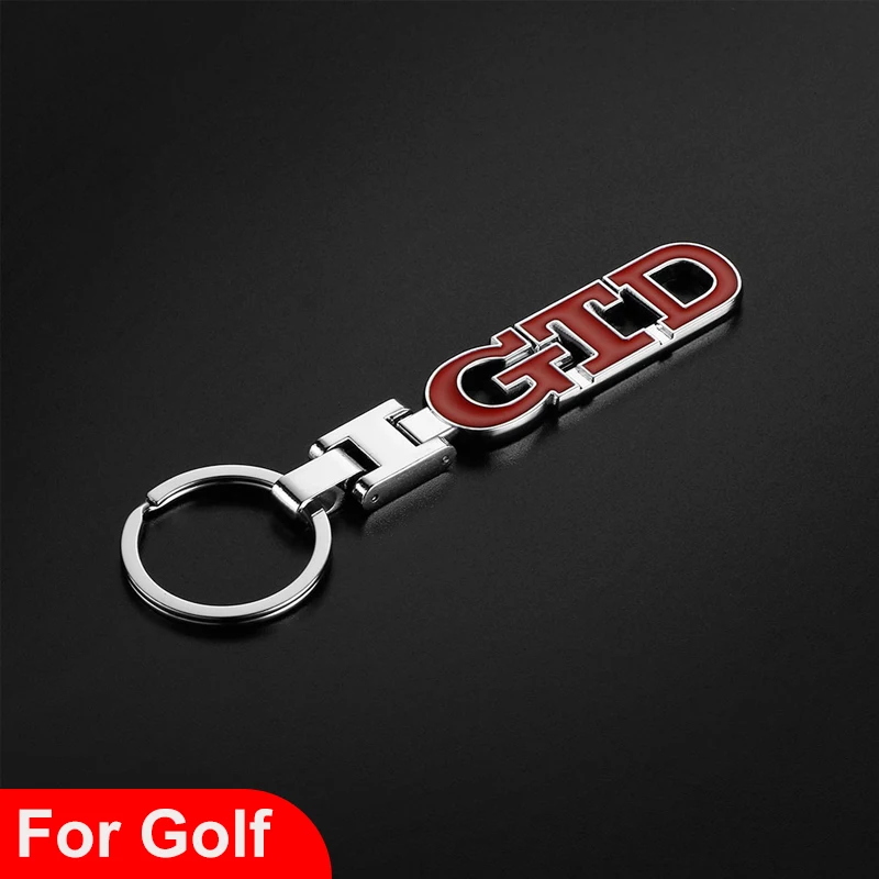 Металлическая 3d-эмблема GTD автомобильный брелок для ключей кольцо-держатель