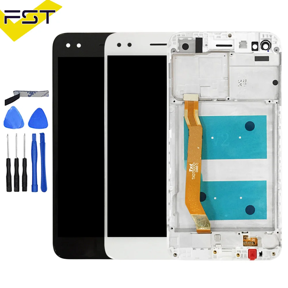Для huawei P9 Lite mini ЖК-дисплей сенсорный экран для huawei Y6 Pro ЖК с рамкой P9 Lite Мини ЖК SLA L02 L22 L03 экран