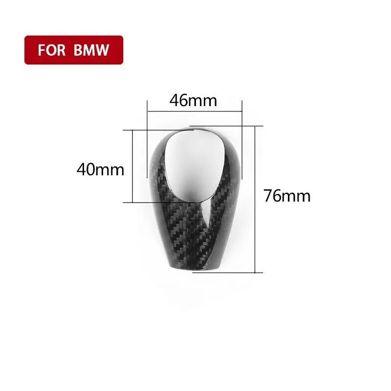 

Carbon Fiber Interior Fit For BMW M3 M5 M6 Car Gear Shift Knob Cover Stickers Trim