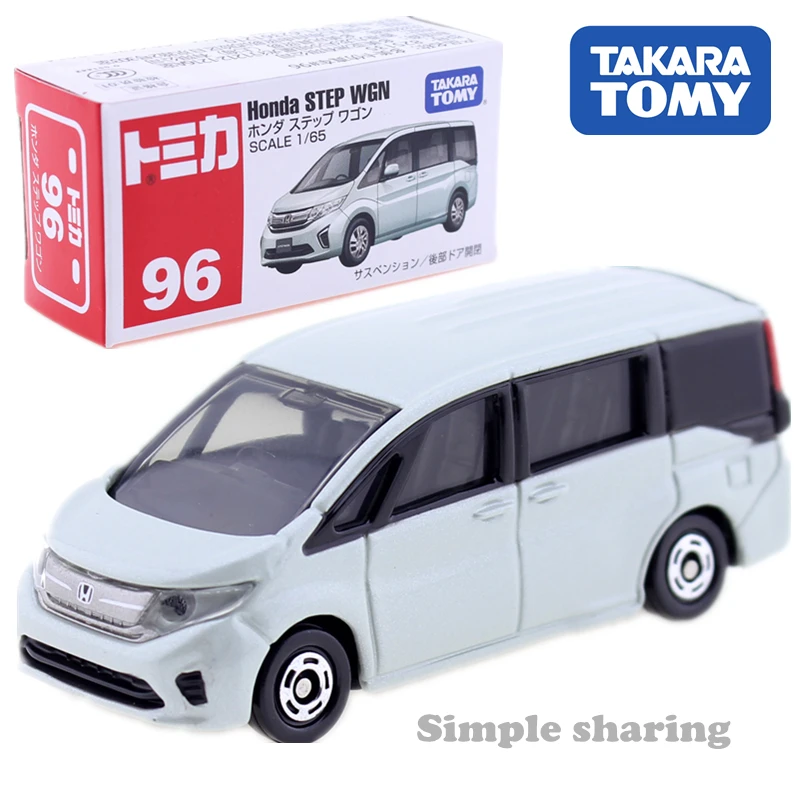 Tomica нет. 96 Honda шаг WGN Stepwagon 1: 65 Япония Takara Tomy Авто двигатели автомобиля Diecast