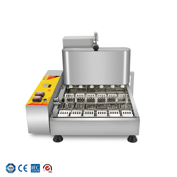 110v 220v автоматическая 6 raws машина для изготовления пончиков вафельница для пончиков электрический автомат для Жарки пончиков машина для обработки теста