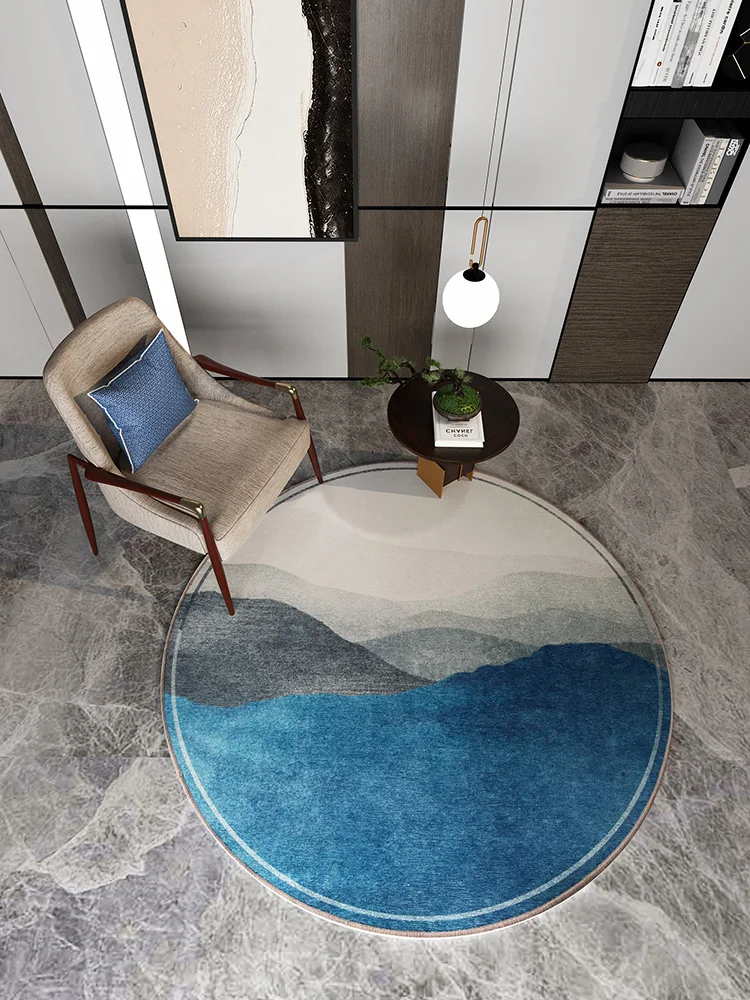 

New Chinese round carpet living room carpet tea table carpet bedroom study sofa hanging basket chair floor mat bedside carpet