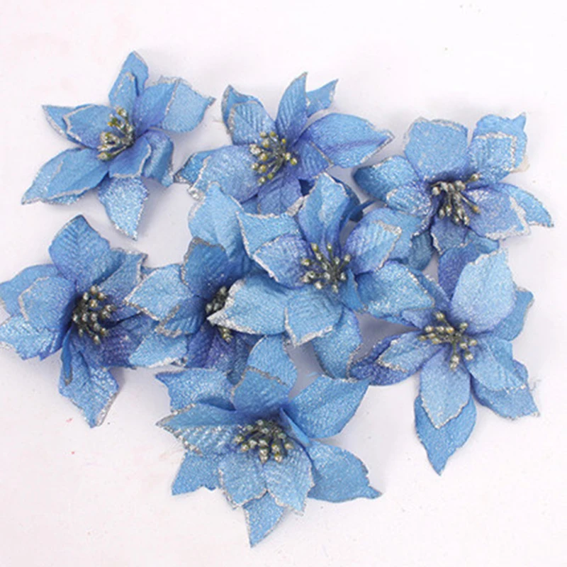 Рождественские украшения из 8 предметов с Сантой искусственные цветы для дома