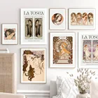 Настенная картина Alphonse, викторианская галерея Марии мухи, постеры и принты в скандинавском стиле, настенные картины для декора гостиной