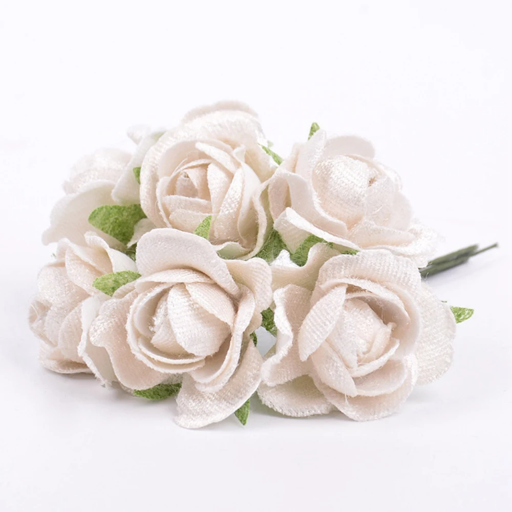 2 шт. искусственный цветок 10 см Шелковая Роза голова цветка свадьба Рождество