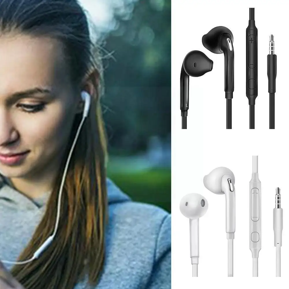 

Universal 3.5mm Stereo Music In-ear Headphones Portable Cancelling Earphone Wired Headset With Mic For /s6/s7 X5v8
