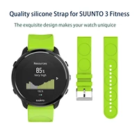 20mm width silicone watch band for suunto 3 fitness strap sport silicone replacement wristband for suunto 3 fitness watchband