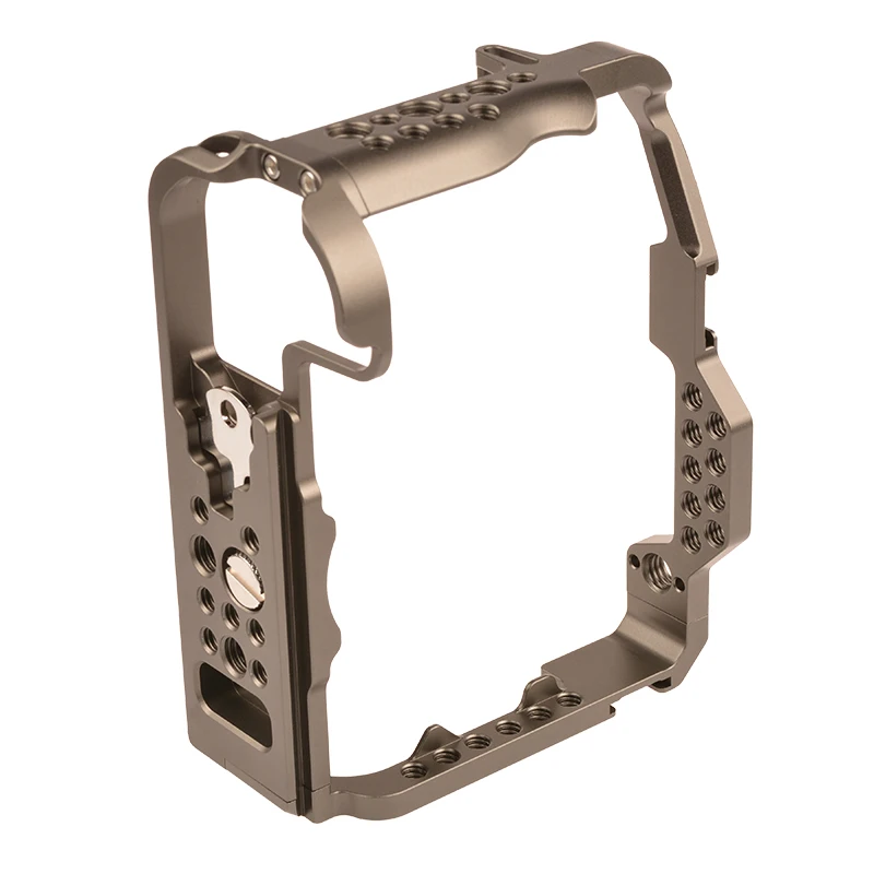 

Camera Cage Replacement for Canon EOS R5 R6 DSLR Camera with 1/4 Inch Screw Holes Dual Cold Shoe Mounts Camera Video Rig