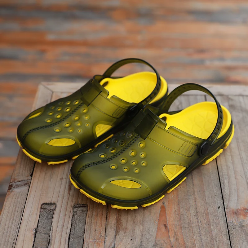 Мужские Пляжные шлепанцы сандалии для воды Повседневная Уличная обувь дешевые