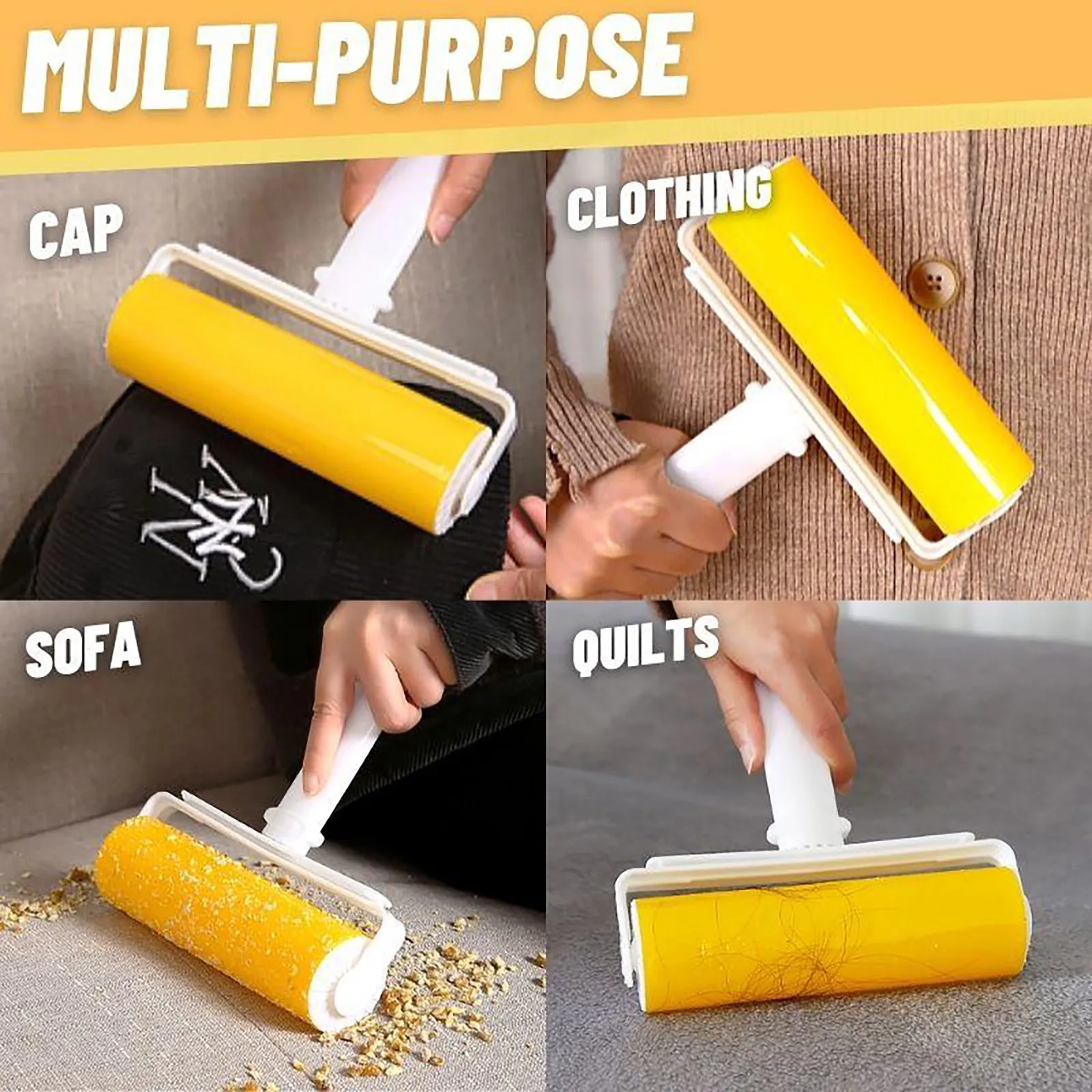 

Washable Hair Suction Device Rolling And Brushing Clothes Hair Removal Device Lint Rollers Coat Sweater Portable Lint Remover
