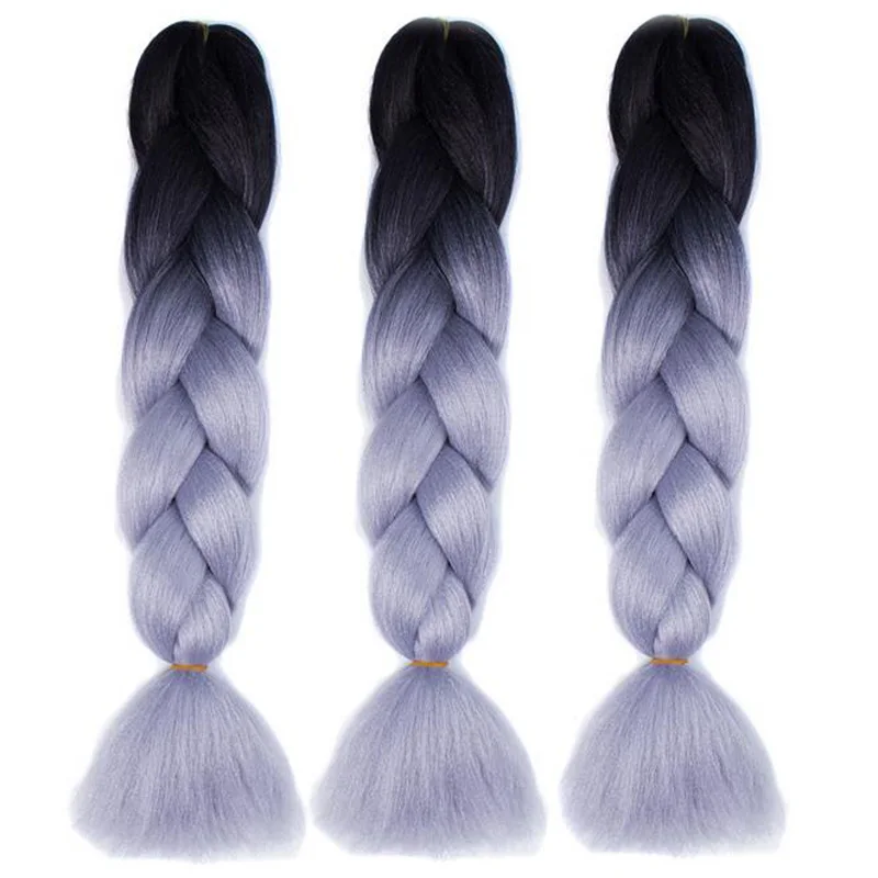 1 шт. красочной химической Волокно крупные косы Искусственные парики Африки