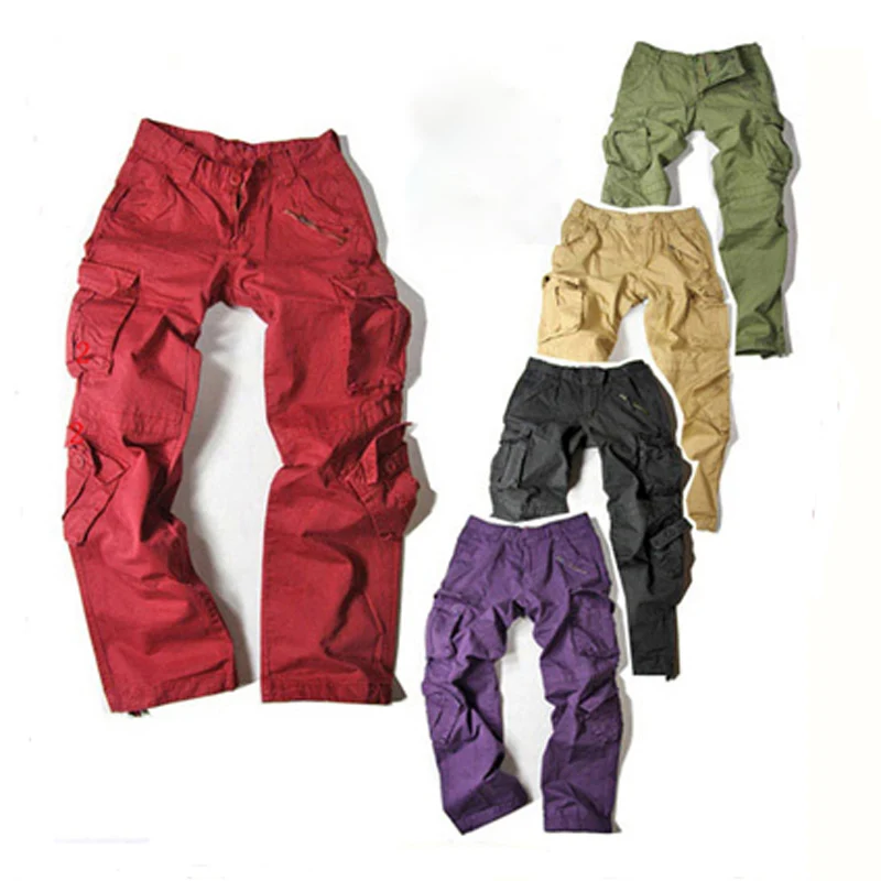 

Брюки-карго женские/мужские свободные, модные мешковатые джинсы в стиле хип-хоп, много карманов