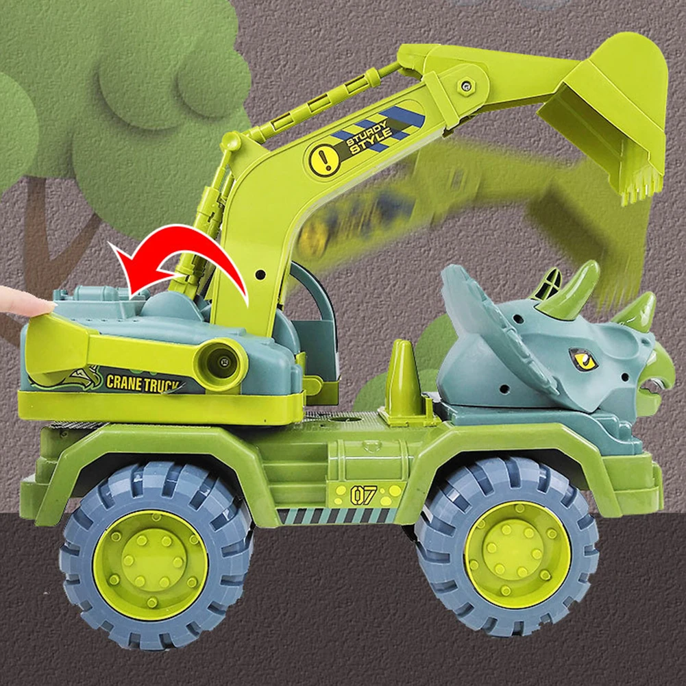 

New Car Toy Dinosaurs Transport Car Carrier Truck Toy Large Pull Back Vehicle Toy for Children Birthday Christmas Gift