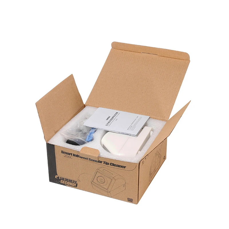 

YIHUA 200C DC 12V Infrared Sensor Smart Induction Soldering Iron Tip Cleaner Light Weight Iron Tips Cleaning Tool