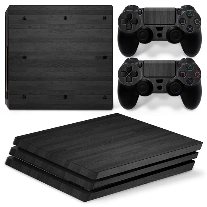 Стикеры деревянные для консоли PS4 PRO и контроллеров наклейки на консоль ps4 pro