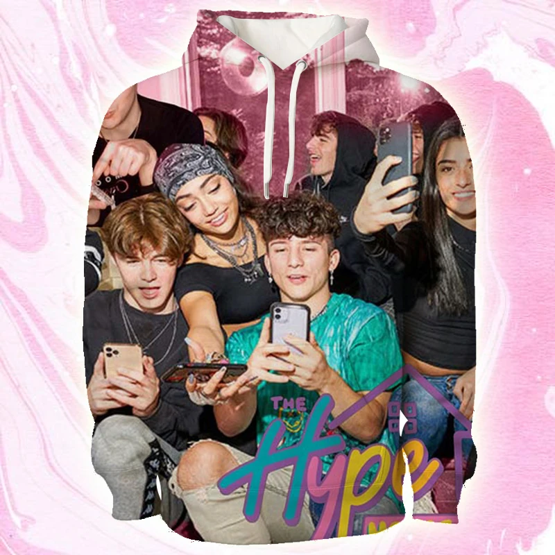 

The Hype House 3D Printing Hoodies Man Woman Cool Pullover Tops Sell Popular Hoodies Beautiful Newest Hoodie Unisex Long Sleeve