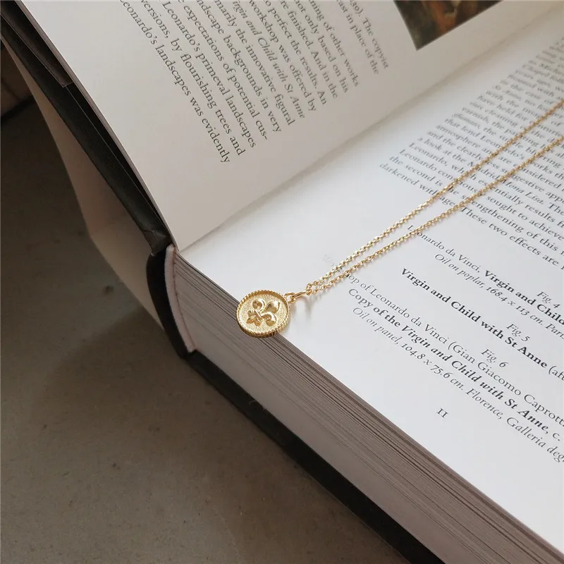 Женское Ожерелье RUIYI из настоящего серебра 925 пробы с кулоном в виде монеты