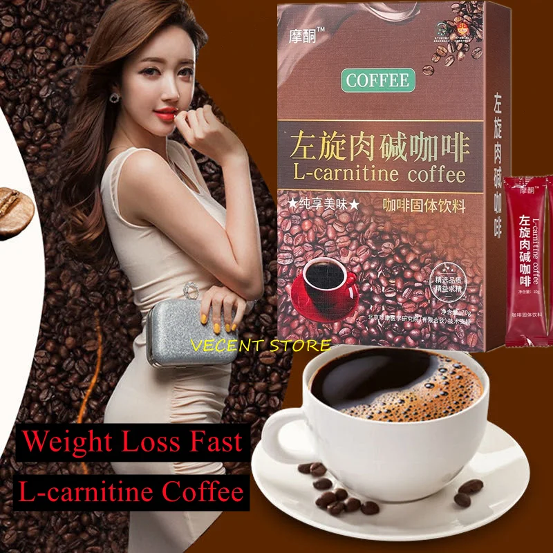 

L-carnitine Coffee for Weight Loss Control-weight Slimming Detox Tea Fat Burning Lose Weight Instant Coffee for Men Women