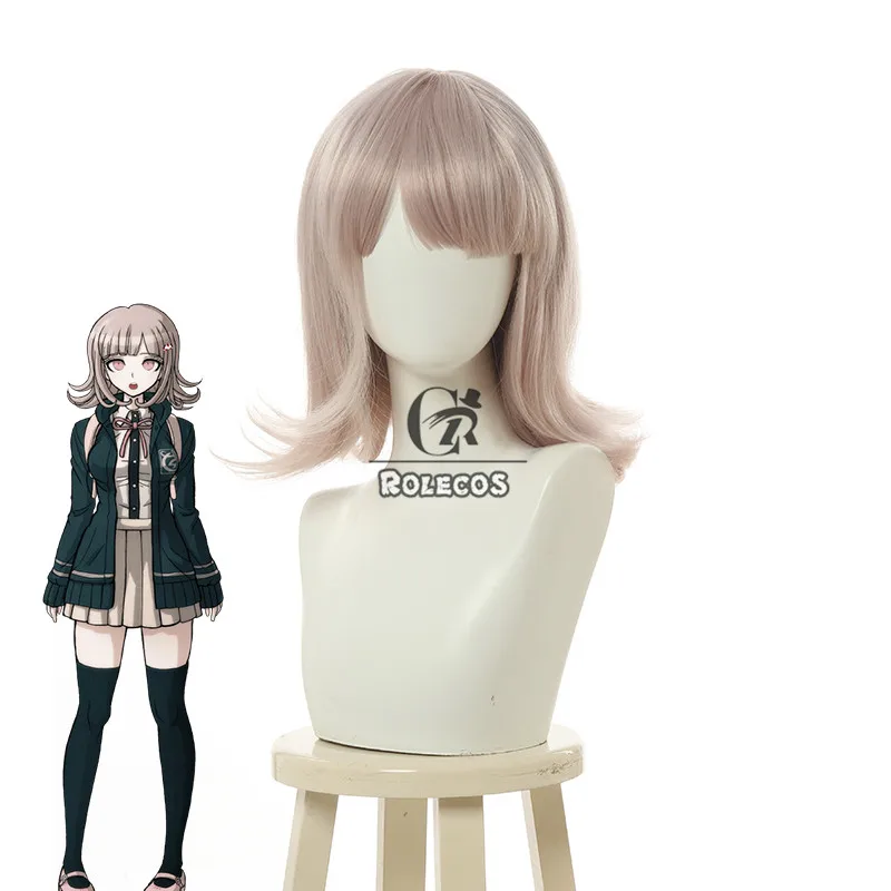 ROLECOS игра Danganronpa Косплей Nanami ChiaKi парики 35 см аниме косплей волосы синтетические
