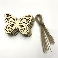 30pcs 80mm wooden butterfly pattern scrapbooking art collection craft for handmade accessory sewing home wood diy crafts