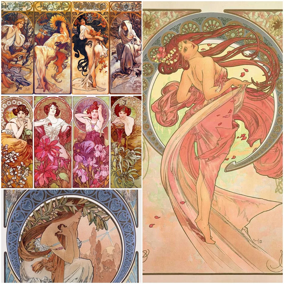 Алмазная мозаика Alphonse Мария Муха Набор для вышивки домашний декор настенная