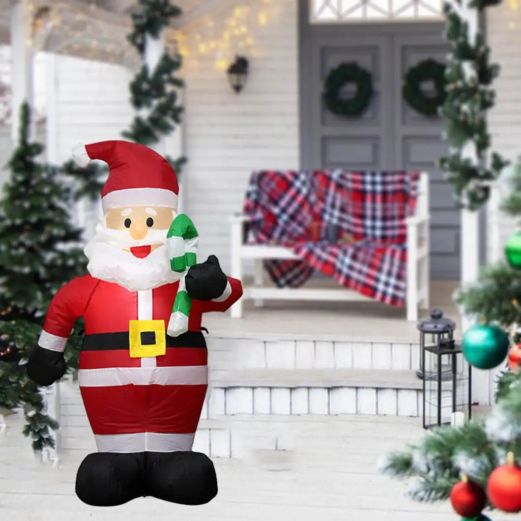 

Надувные игрушки Санта Клауса 120 см с подсветкой для сада новогодний адаптер для США