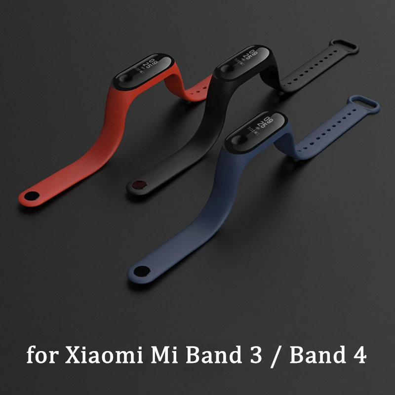 Qevila Смарт часы браслет Mi Band 4 аксессуар силиконовый спортивный водонепроницаемый