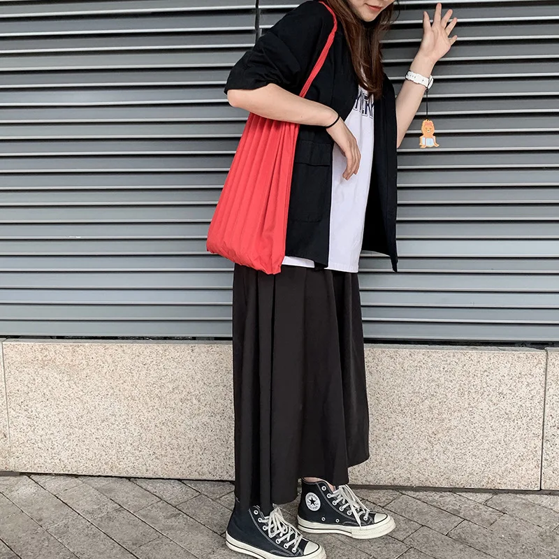 Новинка шикарная женская вязаная складная сумка в Корейском стиле дизайнерская