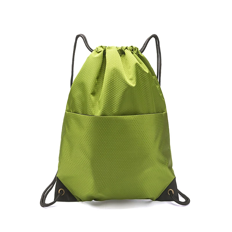 Green without logo Zackpack спортивный рюкзак со шнуровкой логотип на заказ водонепроницаемый пакет карман на шнурке рюкзак с принтом на заказ - Color: Green without logo