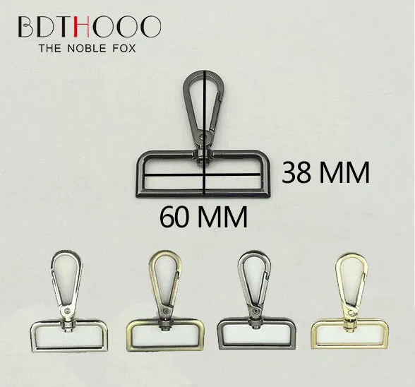 

60*38MM Purse Hook for Bag Chain Frame Handle Rope Clasp Strap Accessories Swivel Snap Hook Buckle Metal Bag Holder Hooks