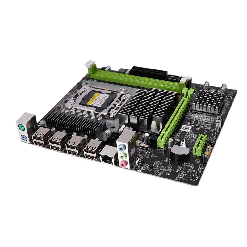 

X58PRO2 LGA1356 Motherboard DDR3 1066/1333/1600/1866MHz ECC RAM USB2.0 SATA2.0 For Xeon 1356 Server