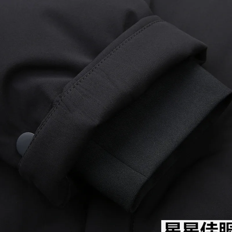 10XL 8XL новая зимняя куртка на утином пуху воротник из натурального меха Мужская