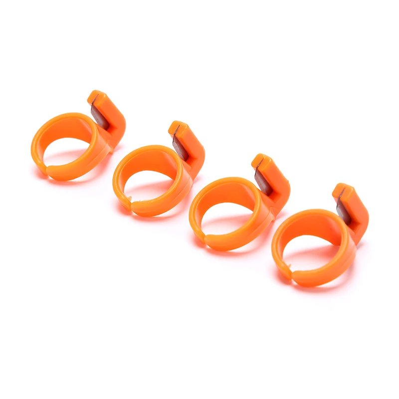

New Home Plastic Thimble Sewing Ring Thread Cutter Finger Blade Needle Sewing Craft DIY Accessory Tool Finger Knife