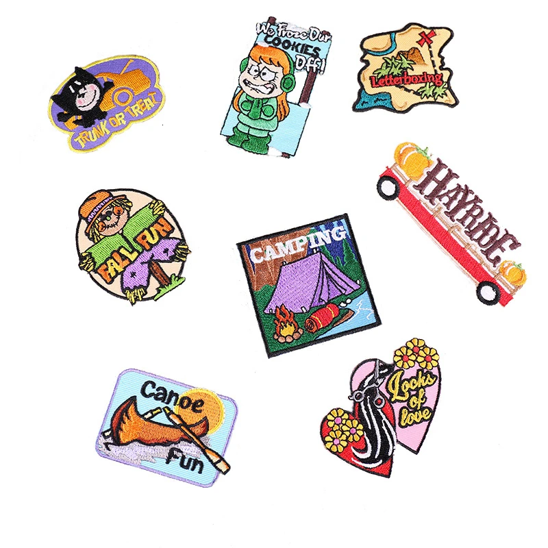 1 шт. наклейка для одежды мультфильм Кемпинг ривердэйл красочные узоры нашивки на