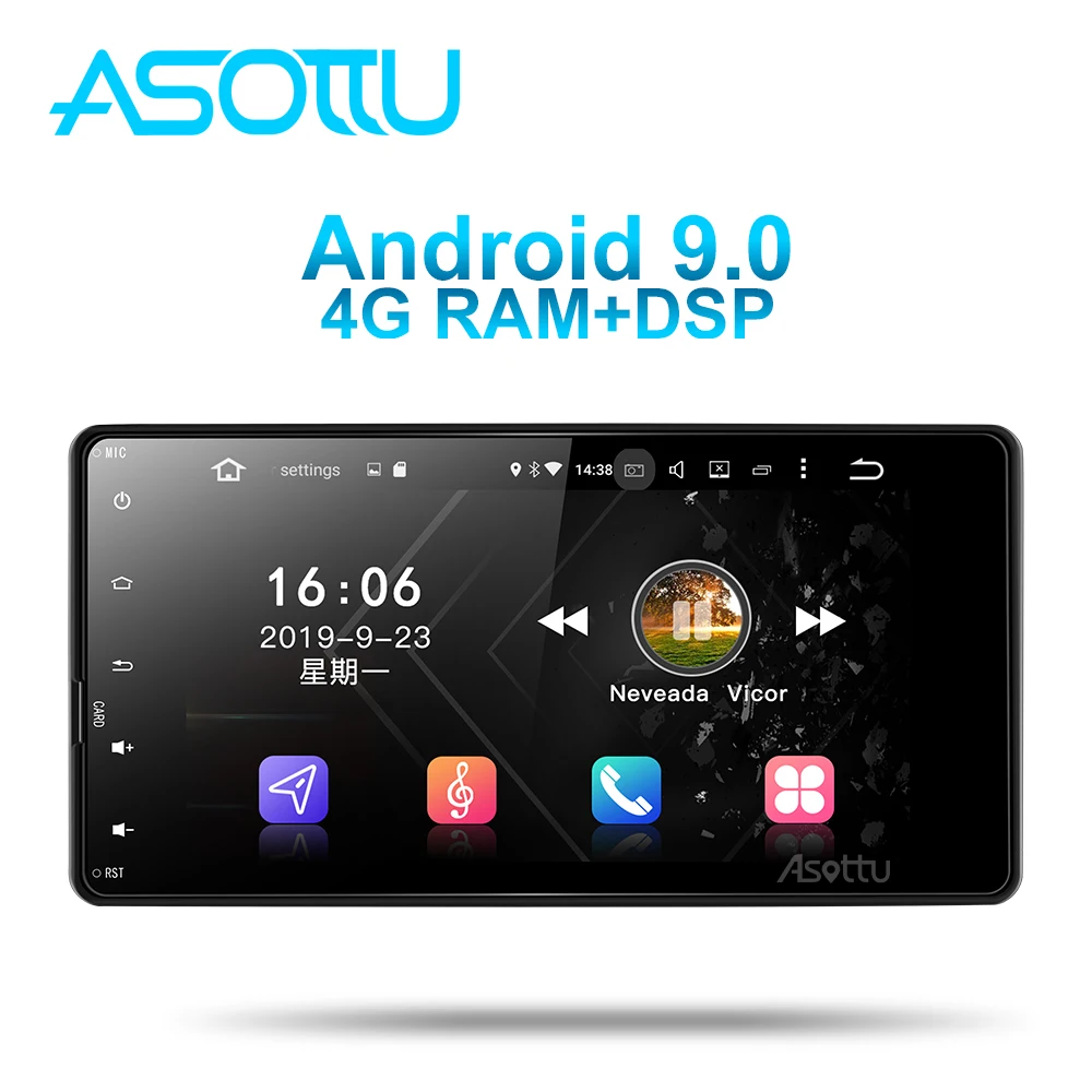 2 Din Android 9,0 4G+ 64G 8 ядерный автомобильный dvd Радио Видео gps аудио для Mitsubishi outlander lancer asx 2012 2013 obd2 DSP ips fm
