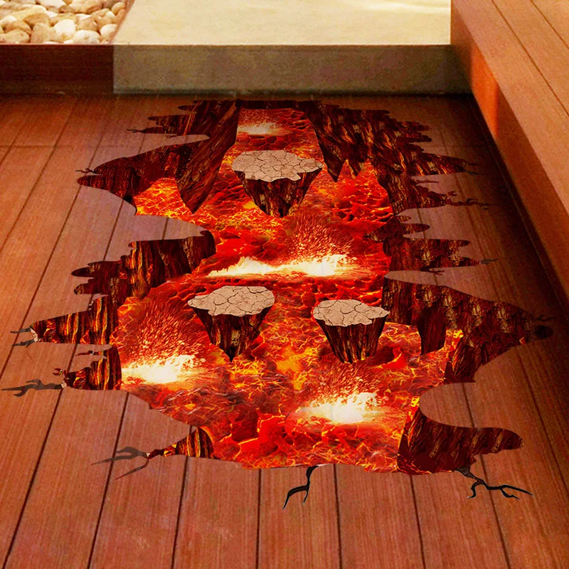 [SHIJUEHEZI] Magma 3D Наклейка на стену съемные DIY Декоративные наклейки для дома гостиной