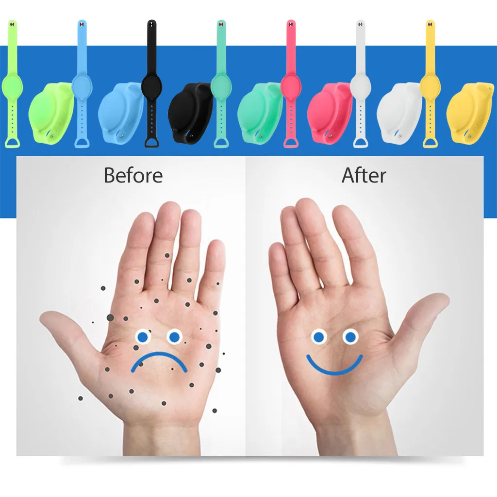 Дезинфицирующее средство для рук взрослых и детей портативный браслет диспенсер