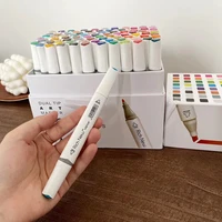 gift box markers 6080 color sketch art marker pen double tips alcoholic pens for artist manga markers art supplies school